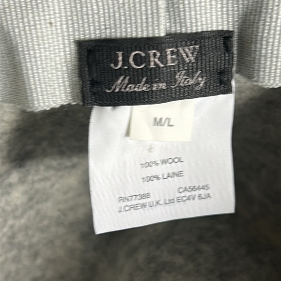 J Crew Wool Hat Grey Made In Italy Size M main image 6